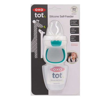 وحدة تغذية ذاتية من السيليكون - لون أزرق مخضر