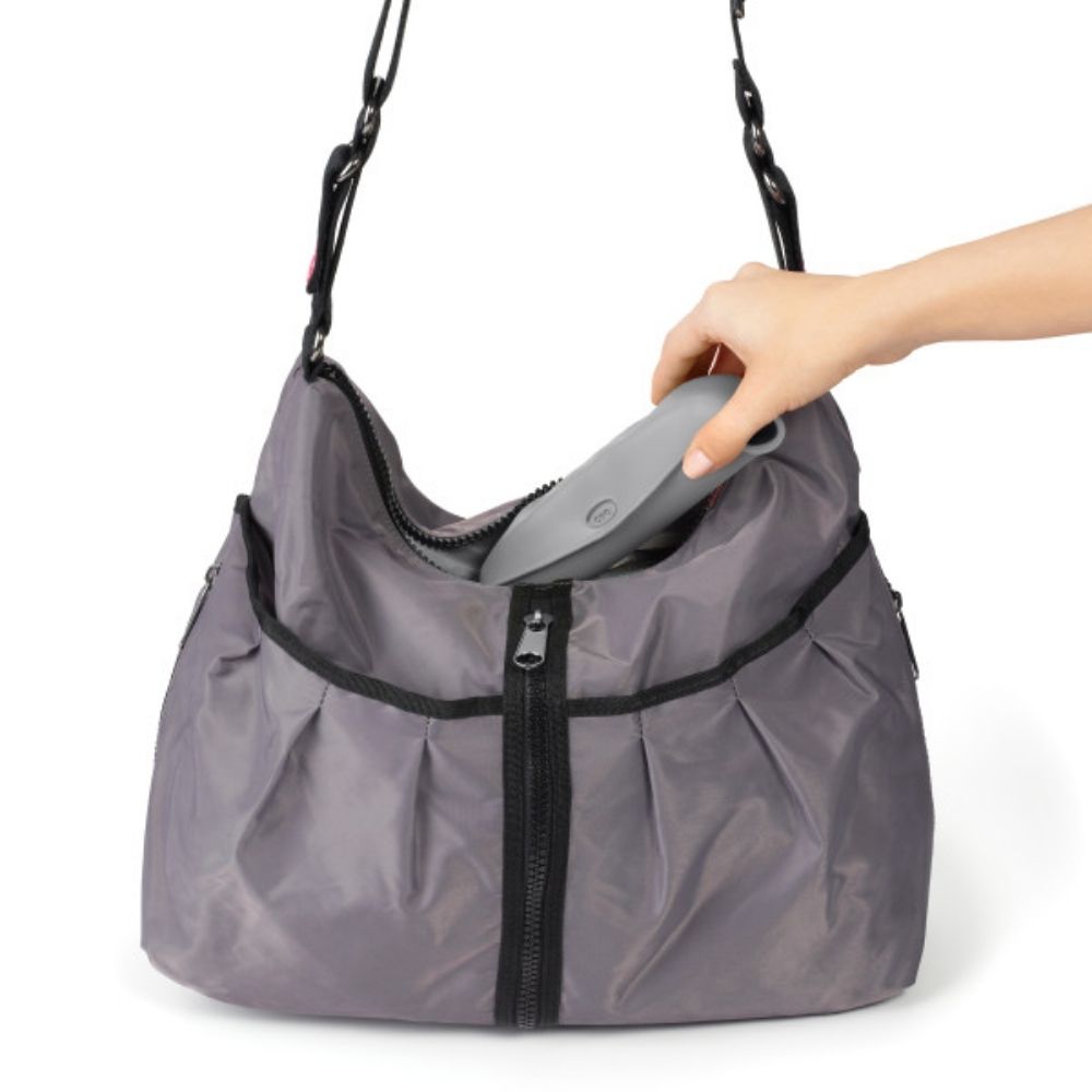 مريلة قابلة للطي - عبوة من قطعتين - رمادي وأزرق مخضر