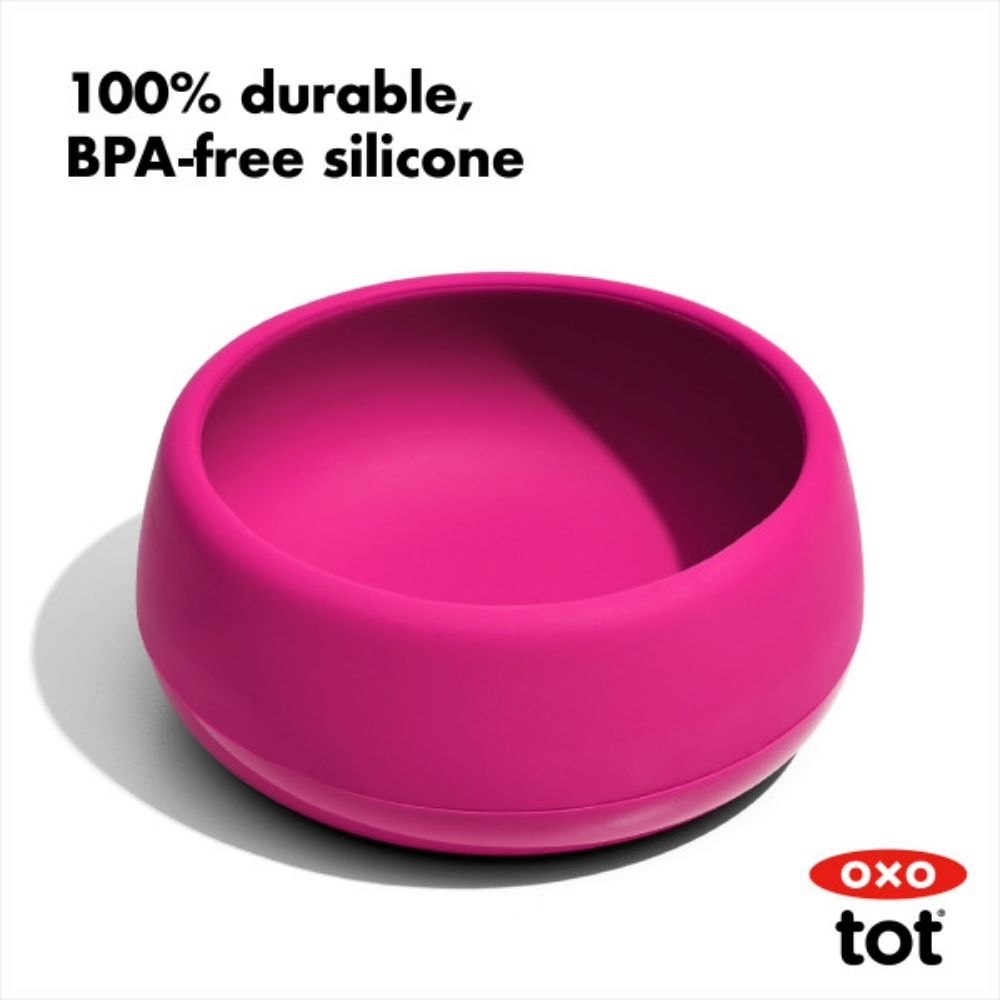 وعاء سيليكون - وردي