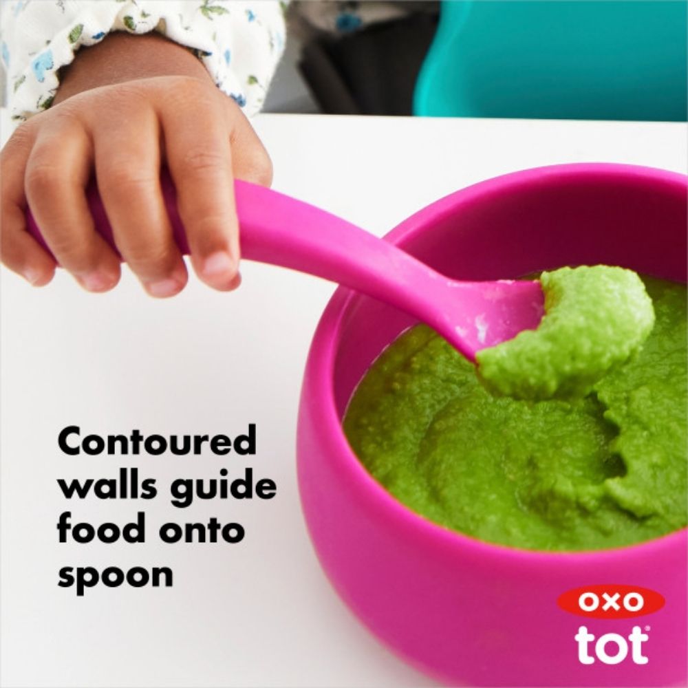 وعاء سيليكون - وردي