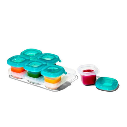 Silicone Baby Blocks - Stackable Soft Feeding Containers, BPA-Free, Baby Safe