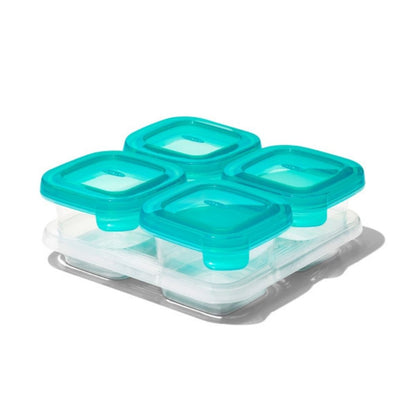 Silicone Baby Blocks - Stackable Soft Feeding Containers, BPA-Free, Baby Safe
