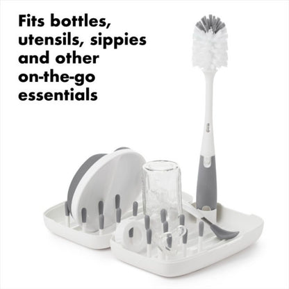 On-The-Go Drying Rack with Bottle Brush