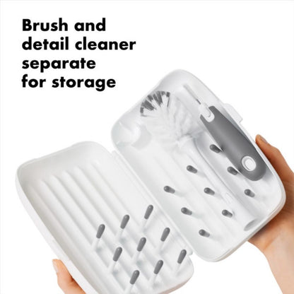 On-The-Go Drying Rack with Bottle Brush