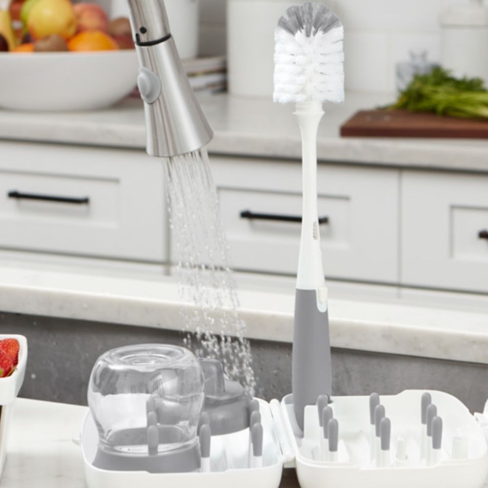On-The-Go Drying Rack with Bottle Brush