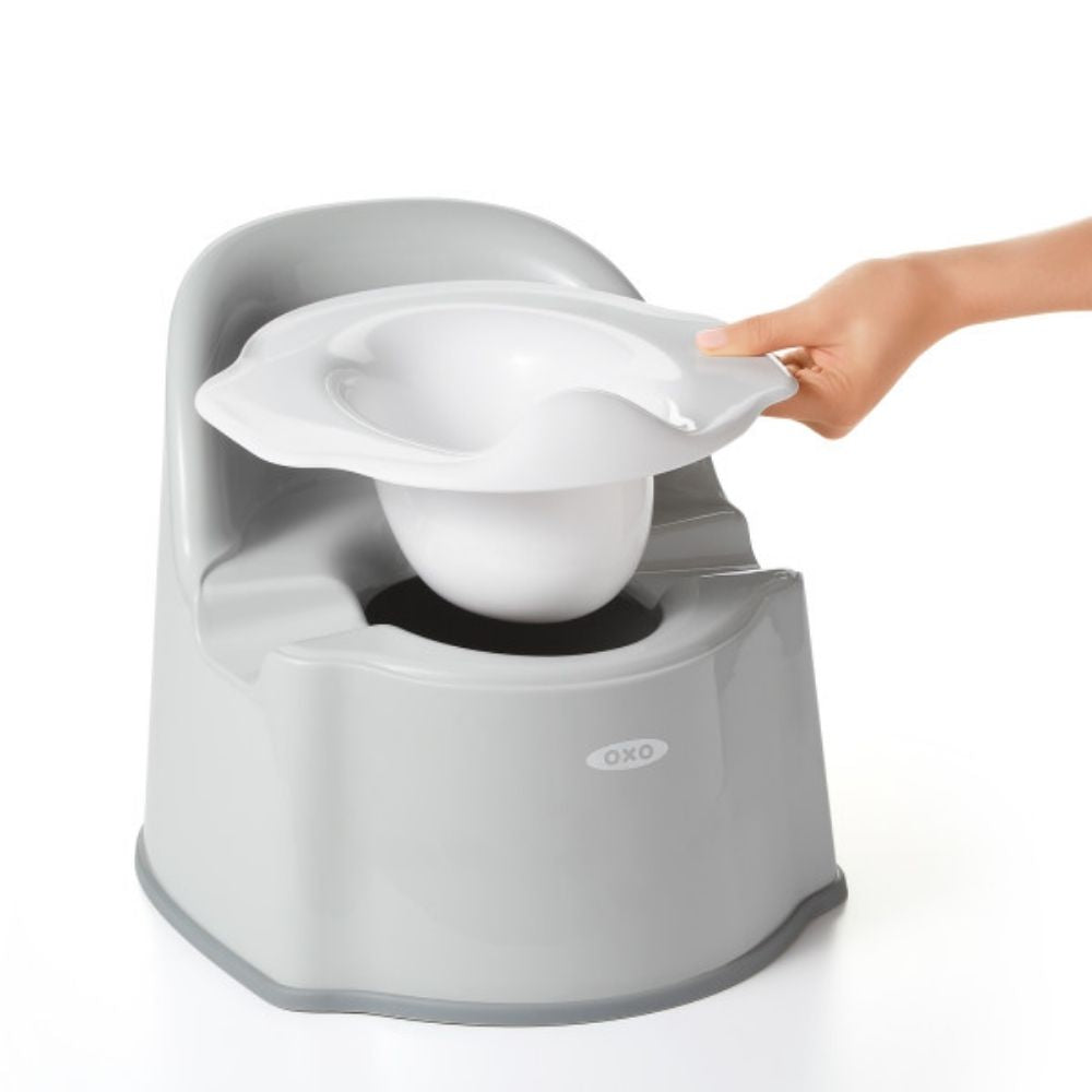 كرسي المرحاض - رمادي