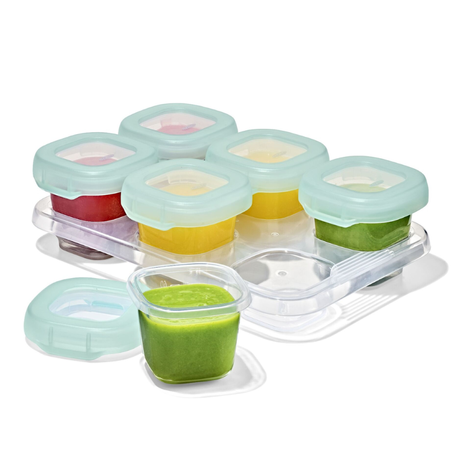Baby Blocks Food Storage Containers for Breastmilk, Baby Food and Snacks — Leakproof