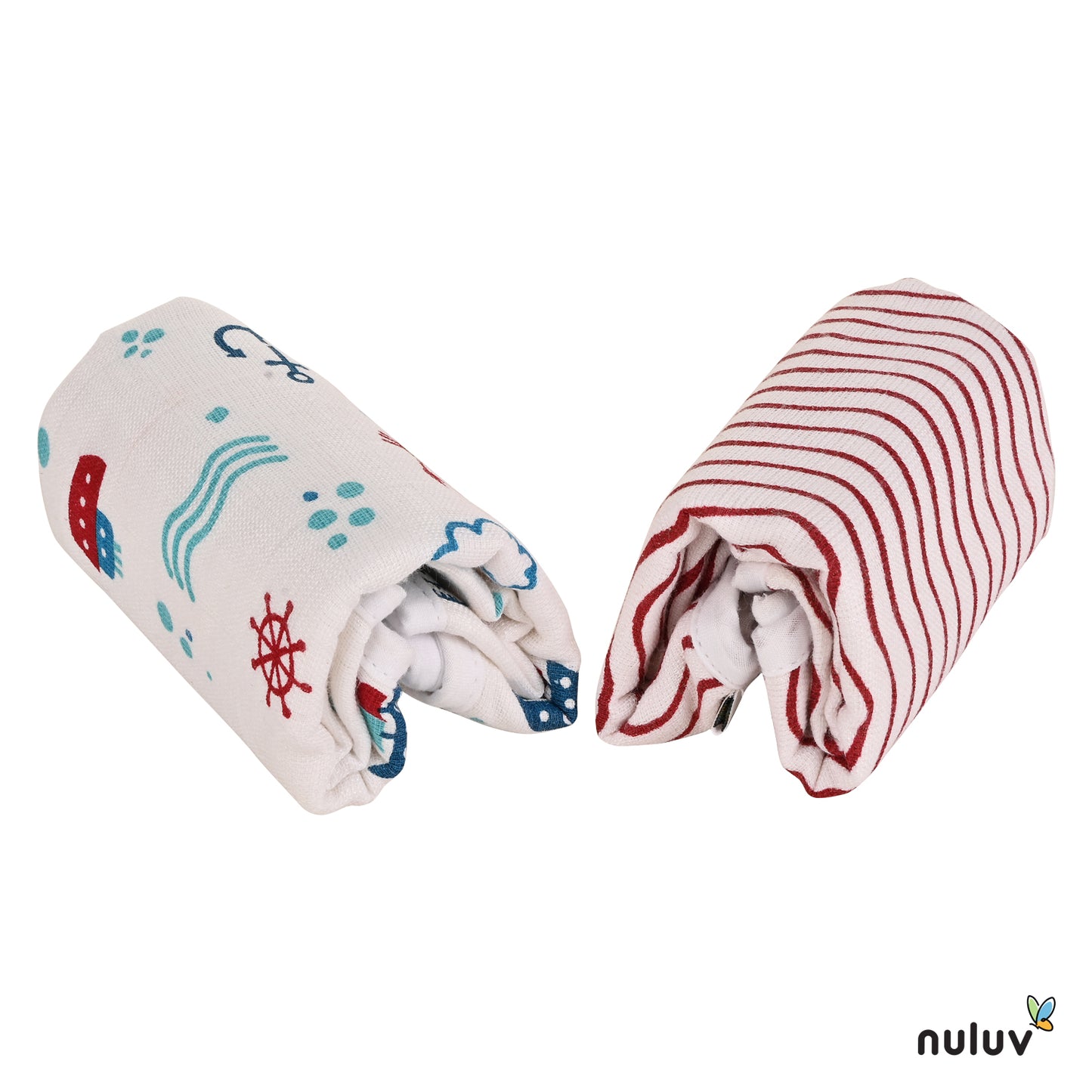 Anchor Baby Cloths and Swaddle Wraps Multi-Item Set for Infant Care Essentials