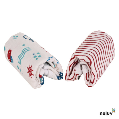Anchor Baby Cloths and Swaddle Wraps Multi-Item Set for Infant Care Essentials