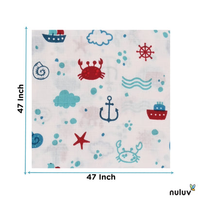Anchor Baby Cloths and Swaddle Wraps Multi-Item Set for Infant Care Essentials