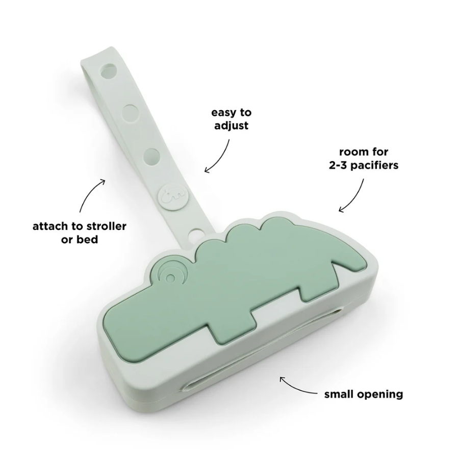 Silicone Pacifier Pouch – Hygienic Holder with Zipper & Clip for On-the-Go Use