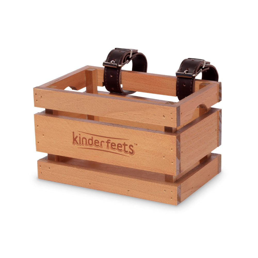 Cream 2-in-1 Tiny Tot Balance Bike Adventure Bundle (Black Helmet + Crate Basket)