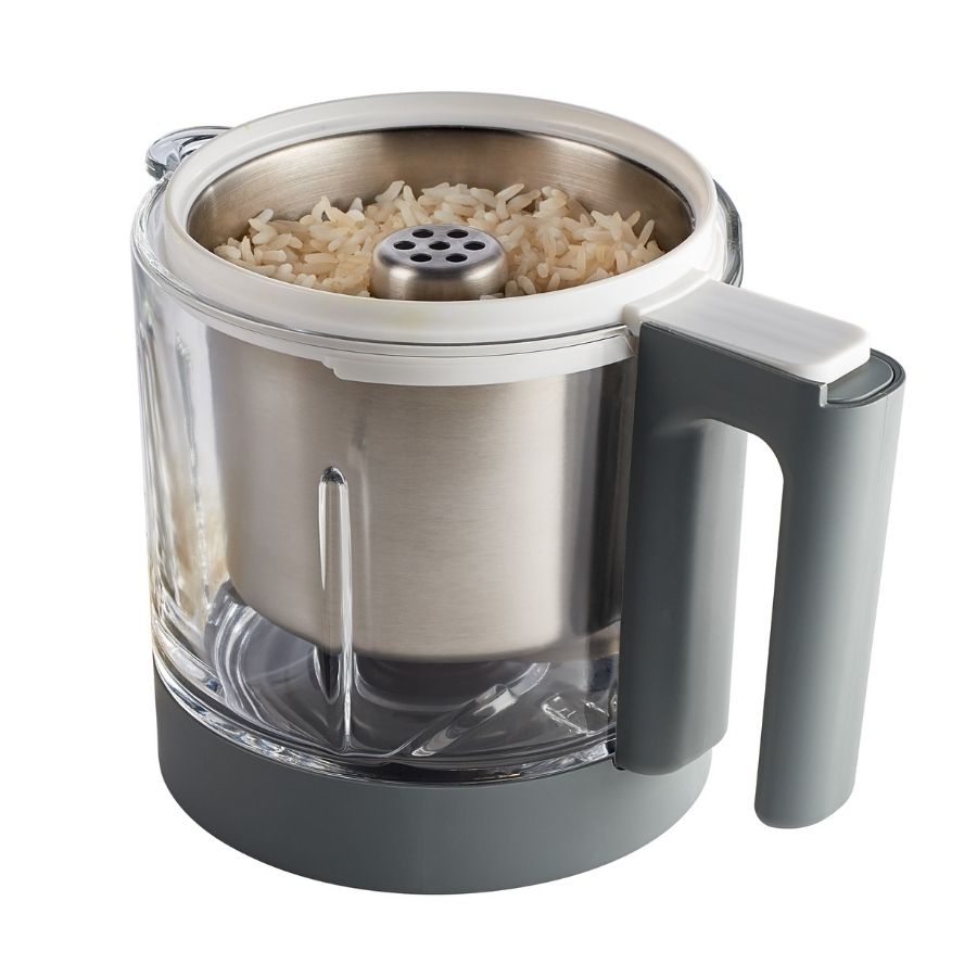 سلة أرز نيو باستا من بيبي كوك شفافة متعددة الألوان