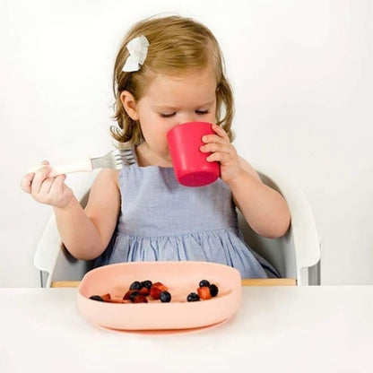 مجموعة طعام سيليكون من 4 قطع بتصميم غابة