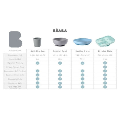 مجموعة طعام سيليكون من 4 قطع بتصميم غابة