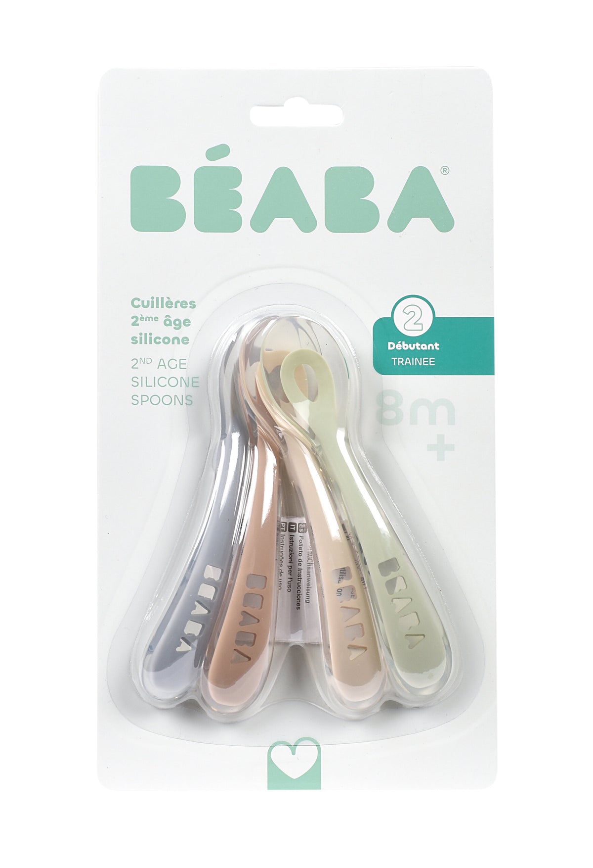 Set of 4 Second Age Silicone Spoons Set