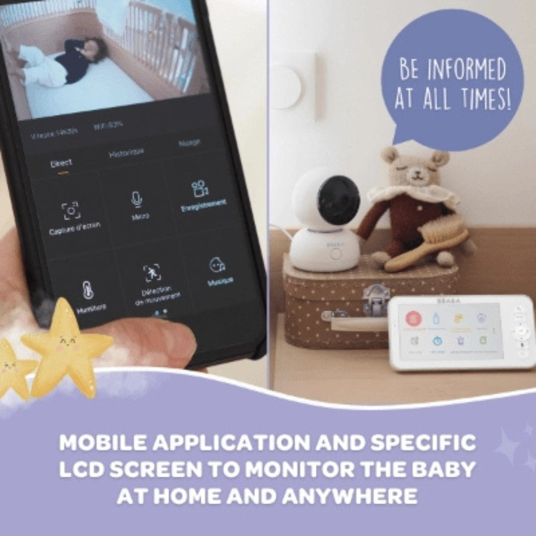 Beaba Baby 2T Video Baby Monitor Zen Premium White