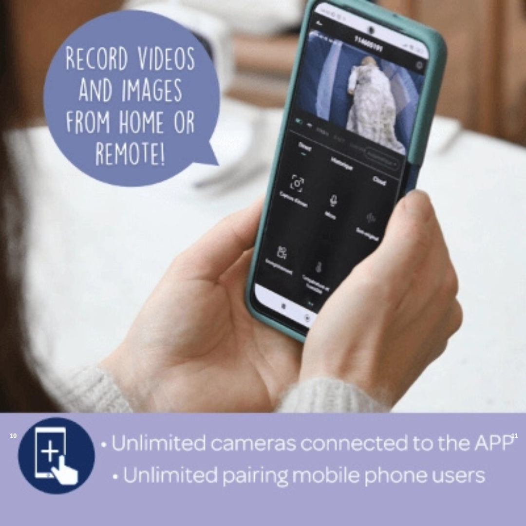 Beaba Baby 2T Video Baby Monitor Zen Premium White