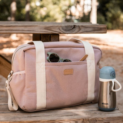 حقيبة تغيير باريس وردية باهتة