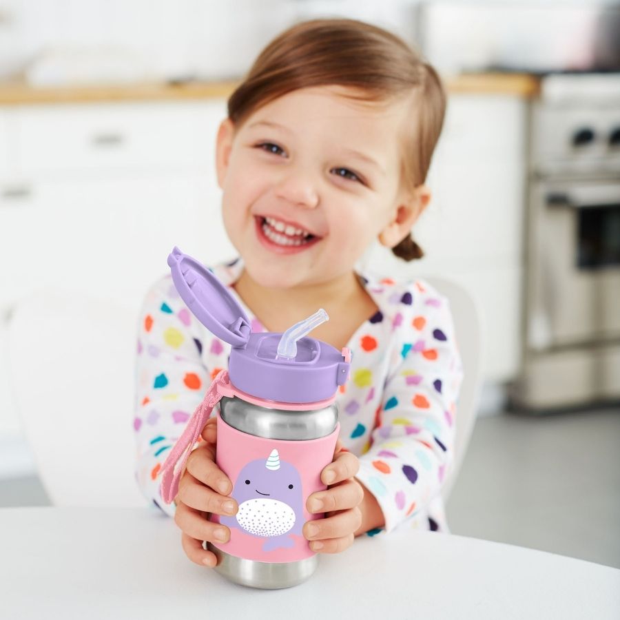 Stainless Steel Insulated Water Bottle and Food Jar — Leakproof Portable Vacuum