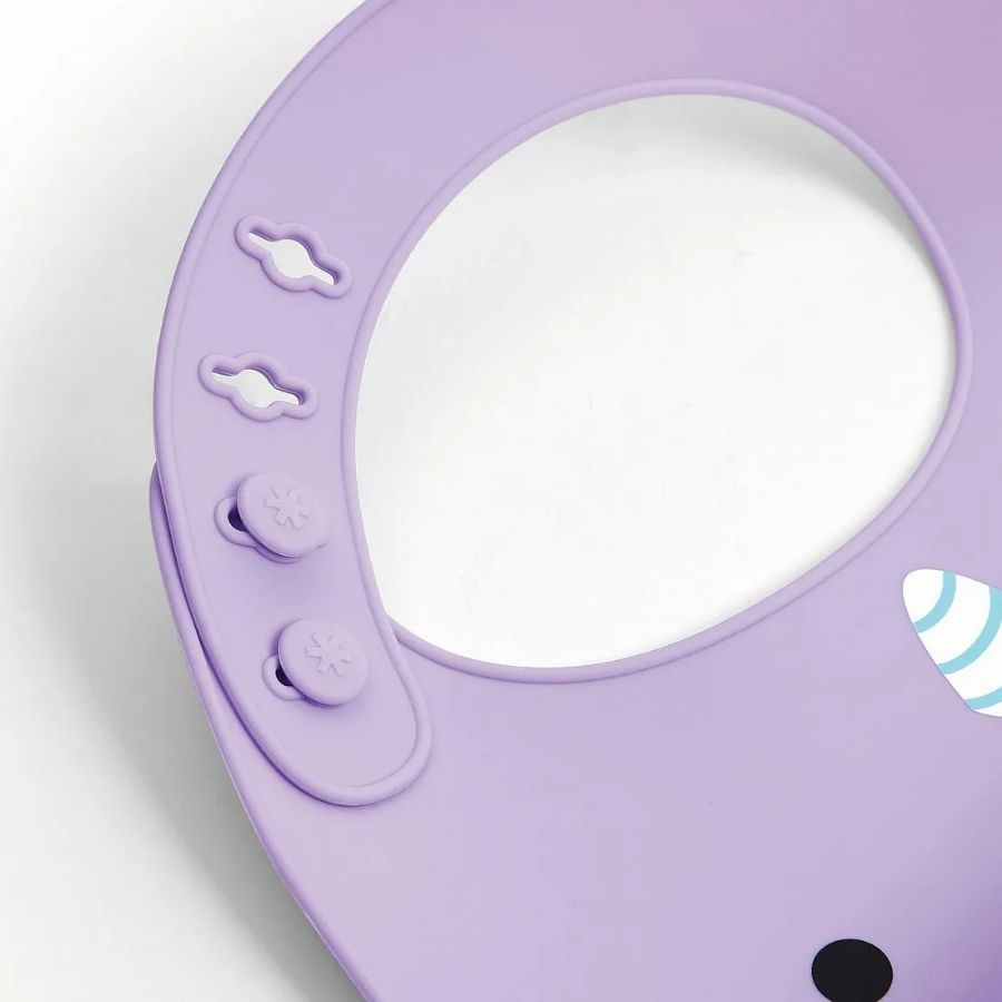Skip Hop Zoo Fold & Go Silicone Bib Narwhal