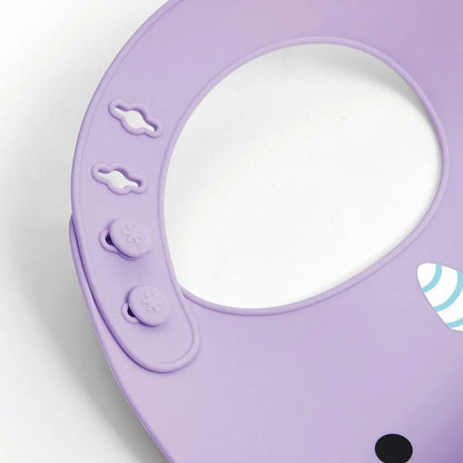 Skip Hop Zoo Fold & Go Silicone Bib Narwhal