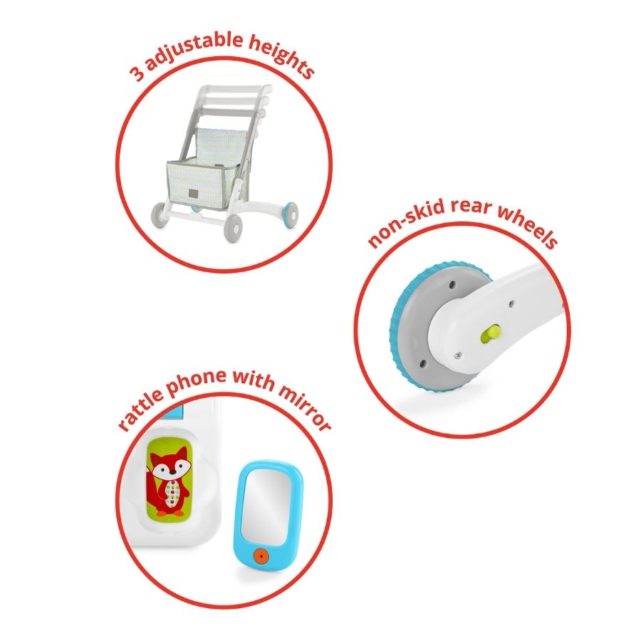 مشاية أنشطة 4 في 1 متعددة الألوان لاستكشاف المزيد من النمو