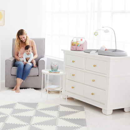 Light Up Diaper Caddy Heather Pink