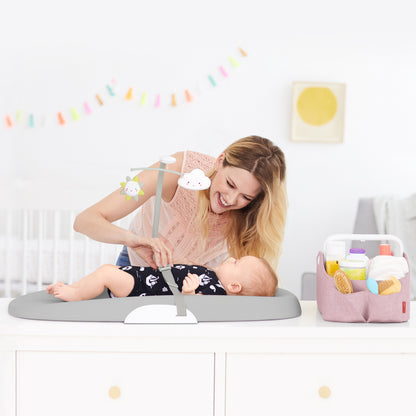 Light Up Diaper Caddy Heather Pink