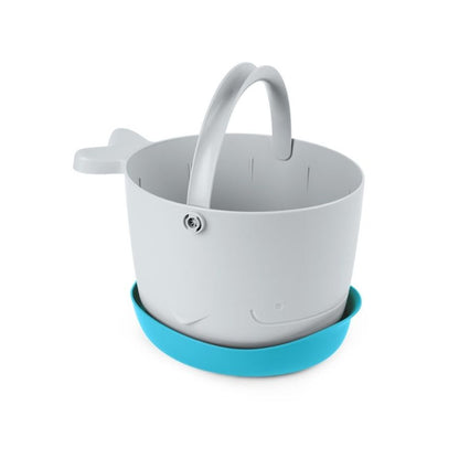 Skip Hop Moby Stowaway Bath Toy Bucket White Blue