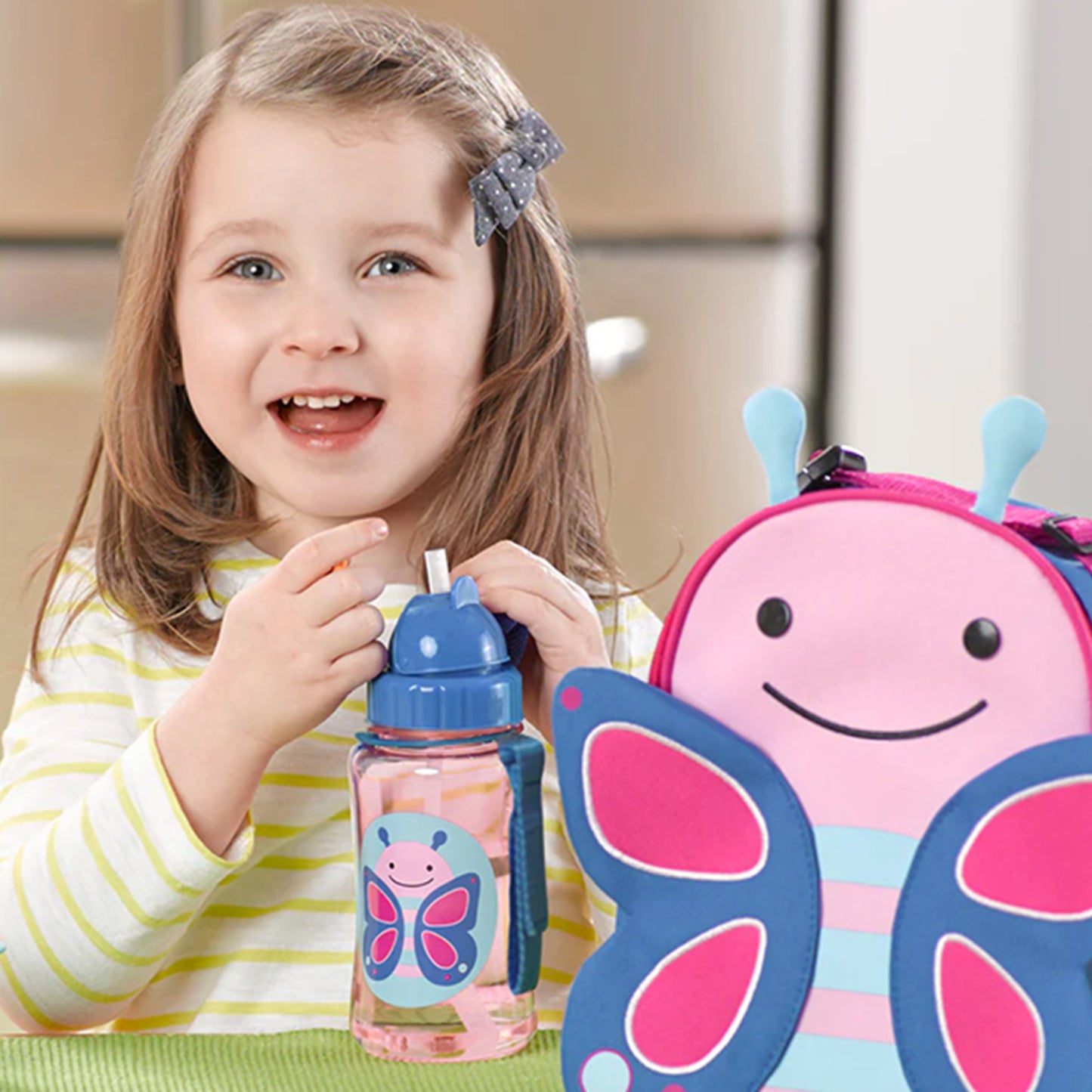 Skip Hop Zoo Straw Bottle Butterfly