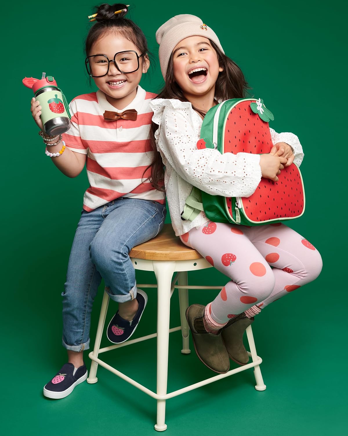 Spark Style Ss Straw Bottle Strawberry