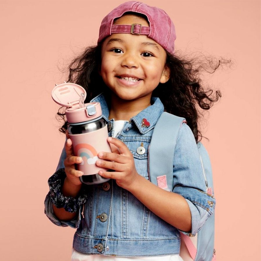 Stainless Steel Insulated Water Bottle and Food Jar — Leakproof Portable Vacuum