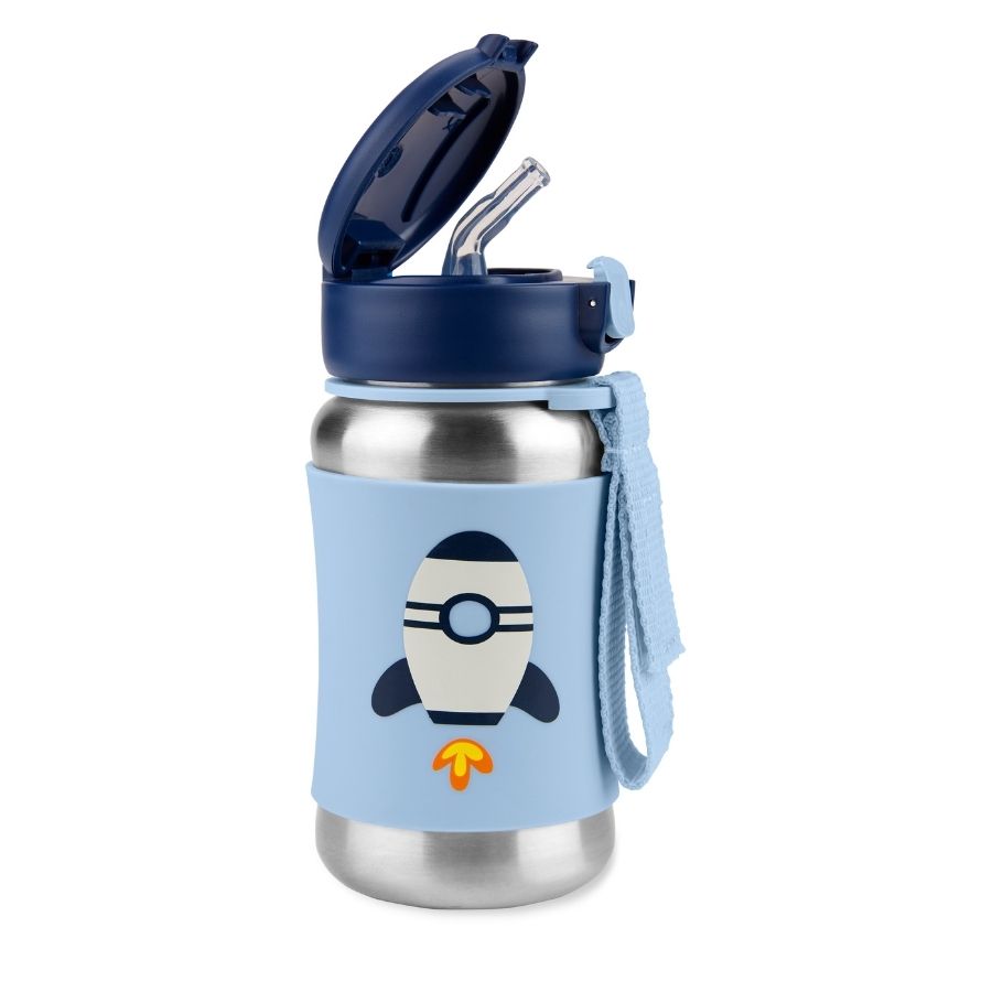 Stainless Steel Insulated Water Bottle and Food Jar — Leakproof Portable Vacuum