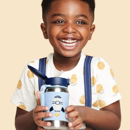 Stainless Steel Insulated Water Bottle and Food Jar — Leakproof Portable Vacuum