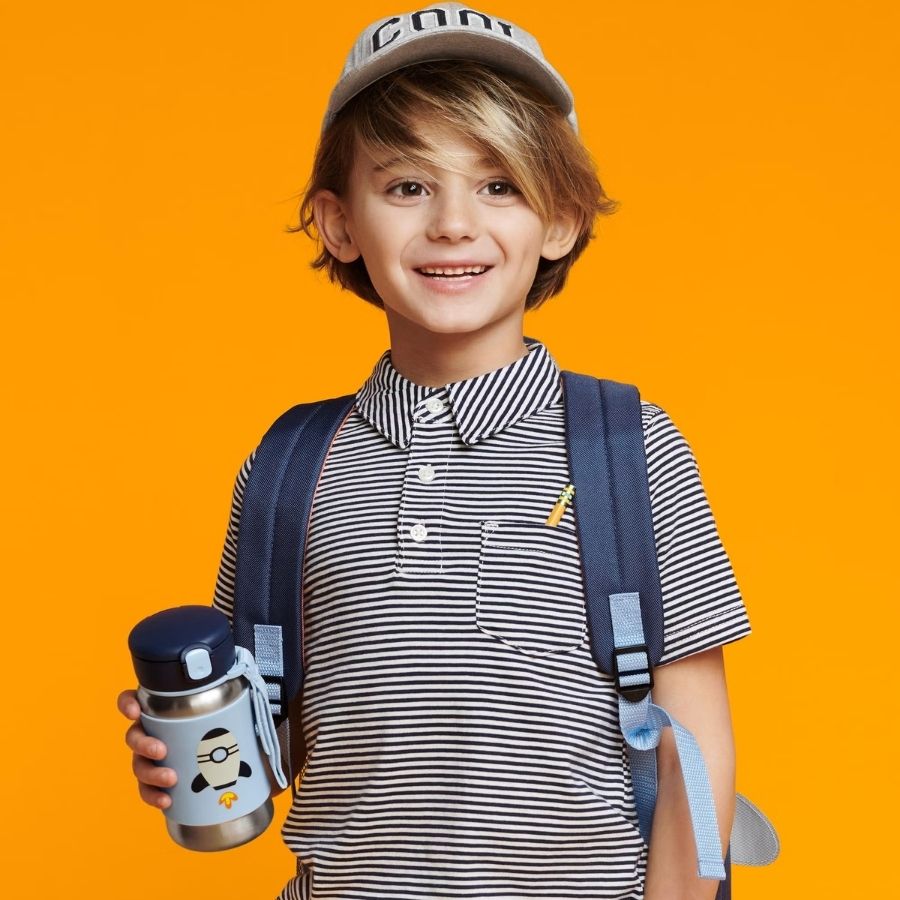 Stainless Steel Insulated Water Bottle and Food Jar — Leakproof Portable Vacuum