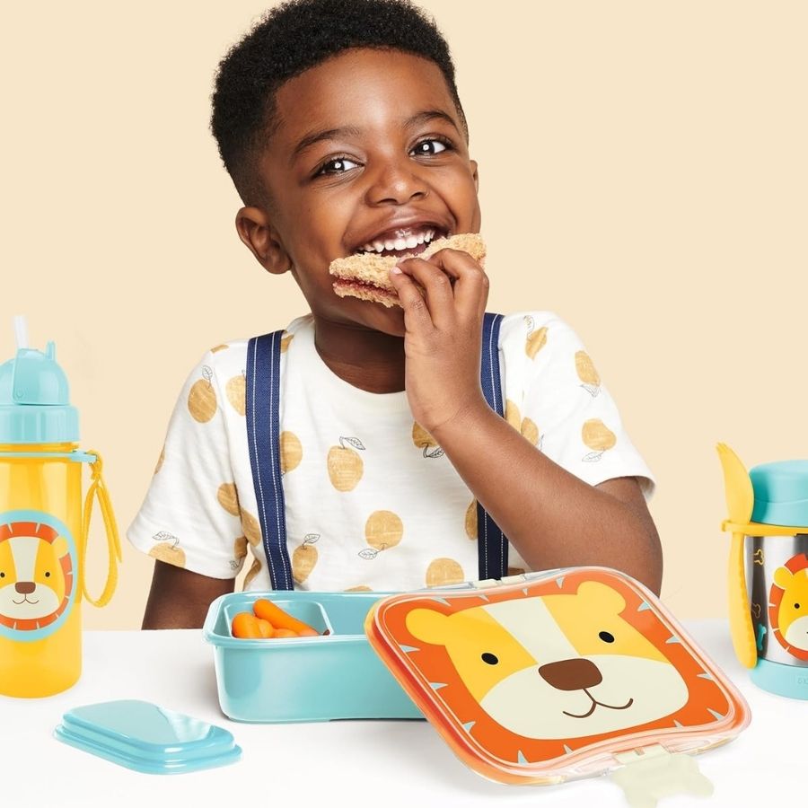 Zoo Food Jar Collection — Reusable Kids Food Storage Jars for Baby Feeding