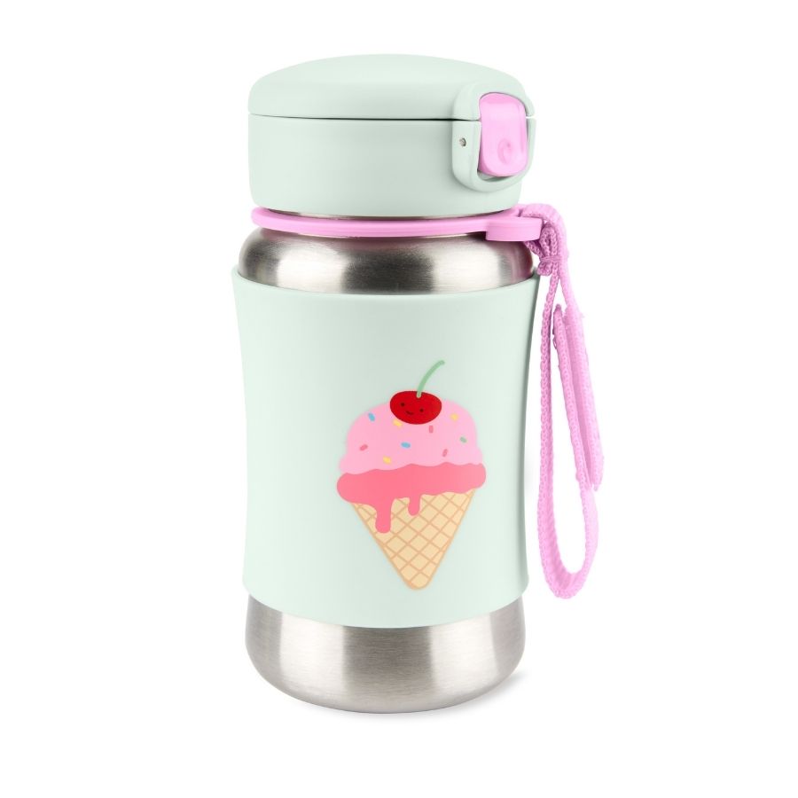 Stainless Steel Insulated Water Bottle and Food Jar — Leakproof Portable Vacuum