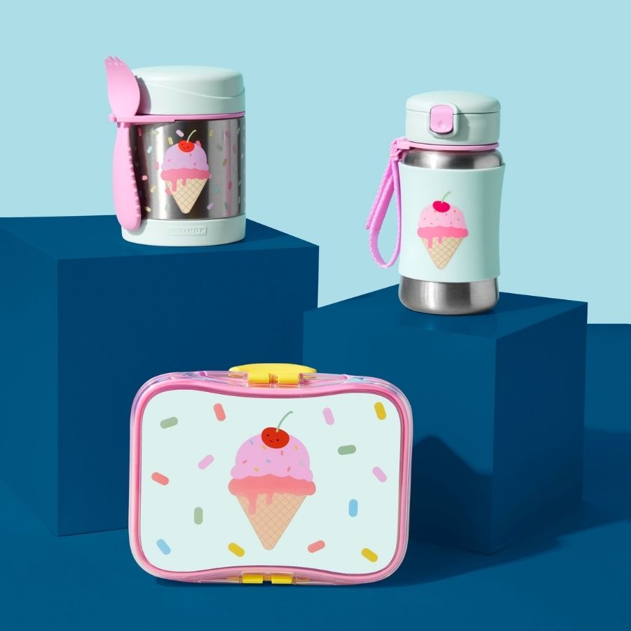 Spark Style and Zoo Stainless Steel Straw Bottle Assorted Designs - Insulated Reusable