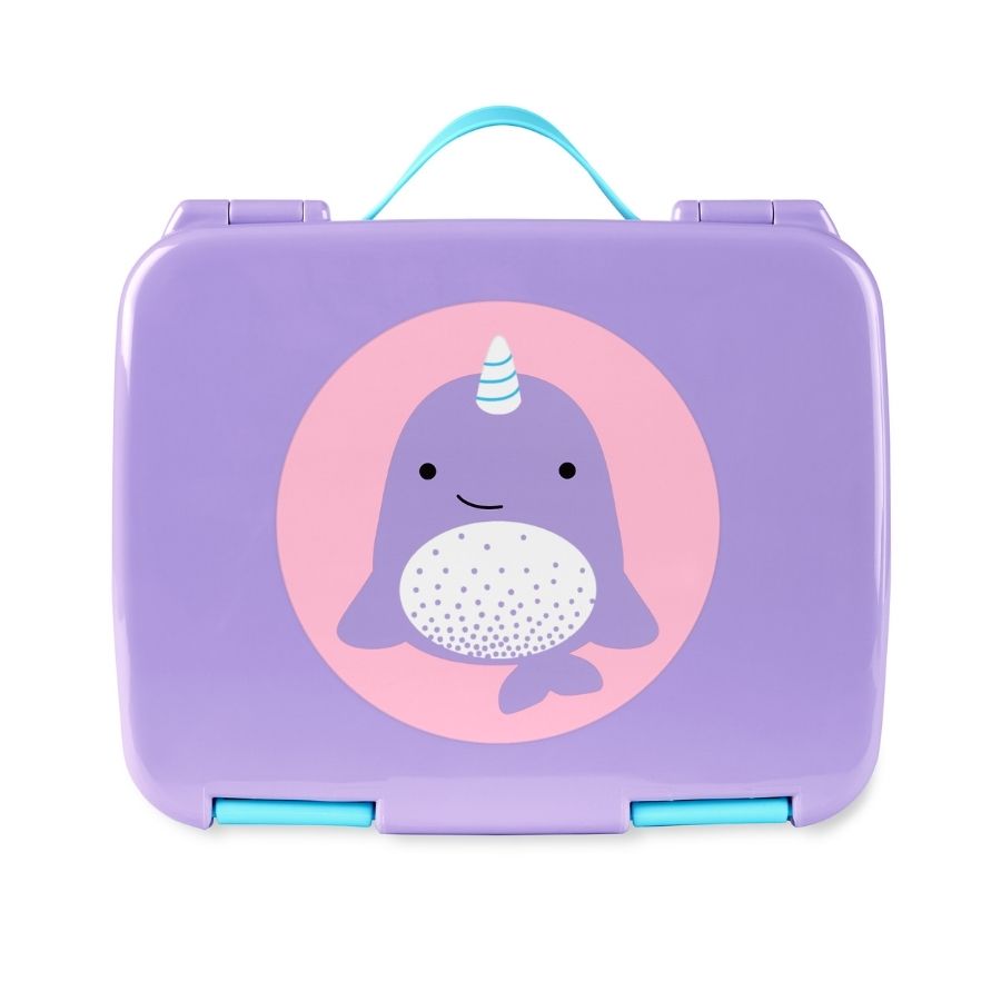 Zoo Bento Box Kids Lunch Container with Multiple Compartments and Leak-Resistant Lid