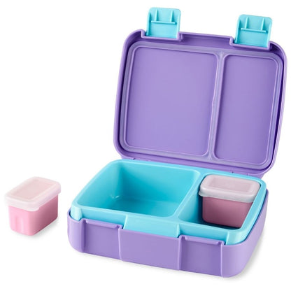 Zoo Bento Box Kids Lunch Container with Multiple Compartments and Leak-Resistant Lid