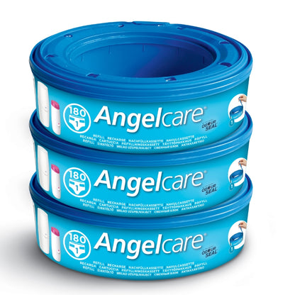 Angelcare Nappy Disposal System Refill Cassettes 3 Pack Blue