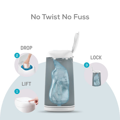 Angelcare Nappy Disposal System Refill Cassettes 3 Pack Blue