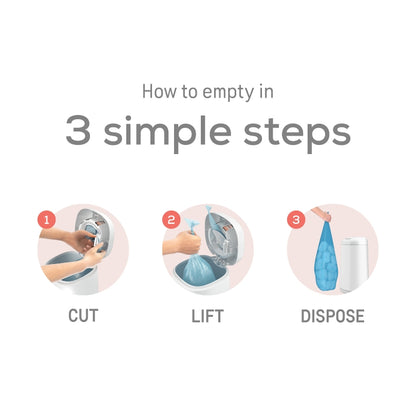 Angelcare Nappy Disposal System Refill Cassettes 3 Pack Blue