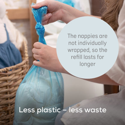 Angelcare Nappy Disposal System Refill Cassettes 3 Pack Blue