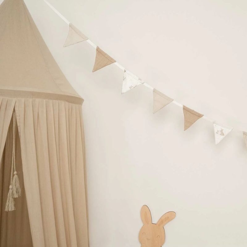 Baby Bunny Garland - Organic Muslin