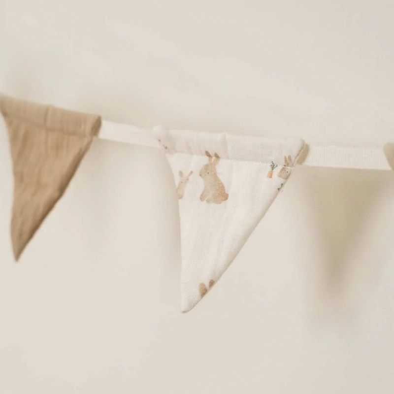 Baby Bunny Garland - Organic Muslin