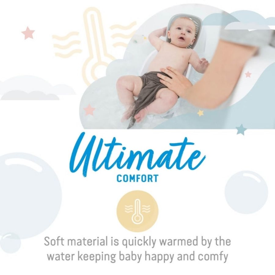 دعامة حمام صغيرة ناعمة الملمس - رمادي