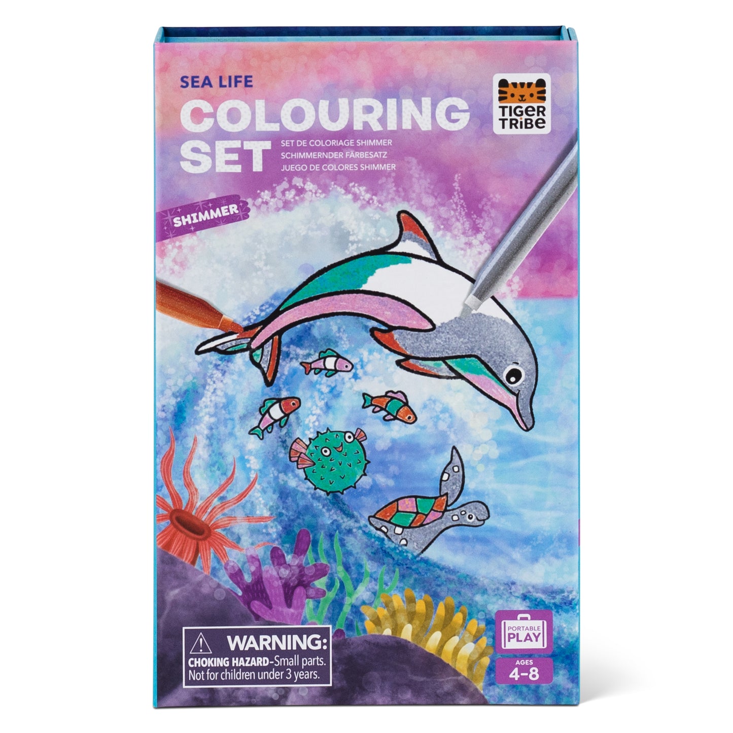 SHIMMER COLOURING SET - SEA LIFE