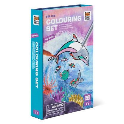 SHIMMER COLOURING SET - SEA LIFE